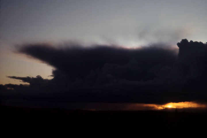 thunderstorm silhouette